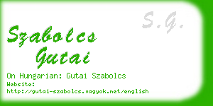 szabolcs gutai business card